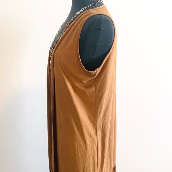 Say What Boho Fringe Vest Size MD - Picture 5 of 7